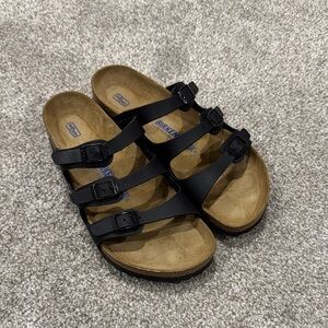 Birkenstock Women's Triple Strap Black Sandals